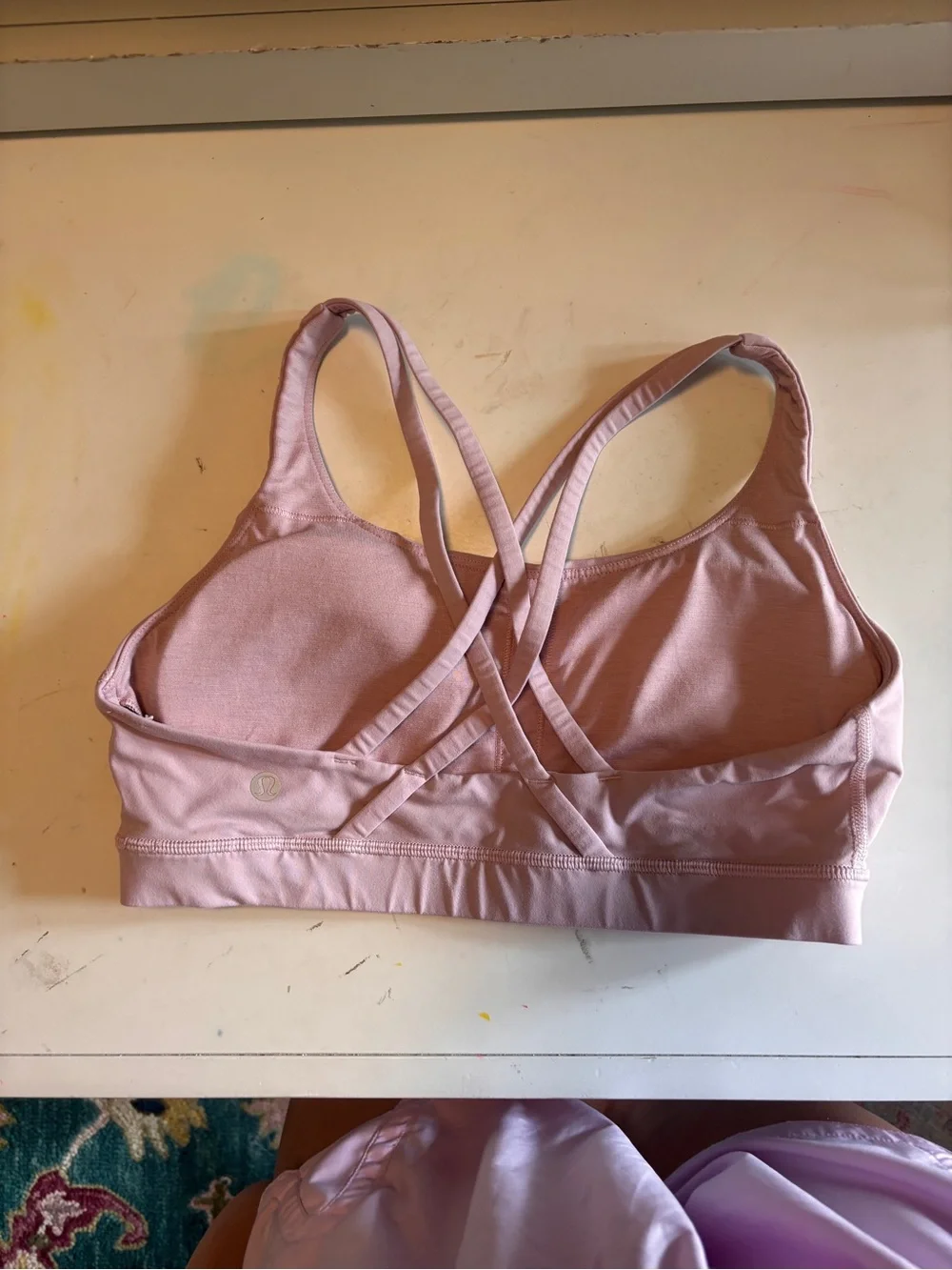 Lululemon Energy Medium Support Bra in Parfait Pink